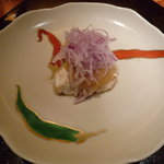 庭園茶寮 みな美(皆美館) - 焼き物　鯛と貝柱のグリル