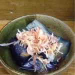 庶民 - 茄子揚げ煮(150円)