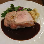 モンプチコションローズ - 27年5月　いも豚のロースト　ひよこ豆のポテサラ