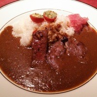 アピシウス - 【第9回 東京グランメゾン・チャリティカレー】鹿のキーマカレー 牛ハツのタンドリー添え(1000円)