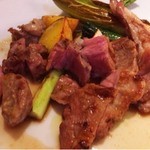 横浜馬車道 旬の肉料理イタリアン オステリア・アウストロ - 2015.5.  信州井上牧場 乳飲み仔山羊 いろいろ部位食べ比べ