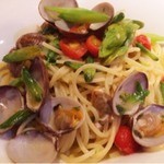 横浜馬車道 旬の肉料理イタリアン オステリア・アウストロ - 2015.5.  江戸前浅利と幻の山菜「ナルコユリ」のスパゲッティーニ