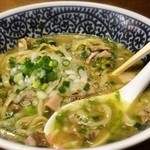 良温 - ☆生海苔混ぜそば☆スープ割り後☆