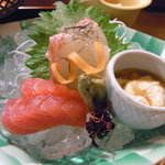 京懐石 美濃吉 - お昼限定天ぷら膳のお刺身