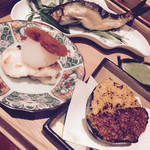 さ行 - 鮎のふぐ白子・甘鯛の塩焼きからすみのせ・加茂茄子田楽