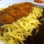 カレキチ - ロースカツカレー麺 390円