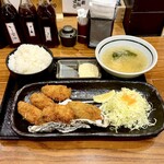 北海道厚岸 - カキフライ定食（5個入）