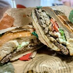 バーガーキング - 料理写真:マッシュルームワッパー断面