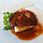 SOLEIL - カジキマグロのソテー フォアグラ添え オニオンソテーとヴォライユソース