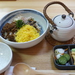 ゑびや大食堂 - 自家製松阪牛そぼろ丼＠1,380