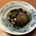 しのはら - 揚げたフカヒレ 江戸前の海苔餡