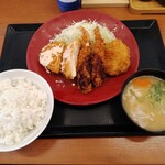 かつや - 料理写真:海老トリプル定食