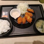 松のや - 料理写真:カキフライ定食・5個