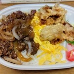 ほっともっと - 料理写真:ビーフ＆鶏天タル弁当 770円
