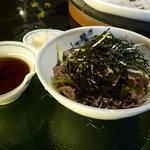 そば処　東京 - 海苔たっぷり肉そば