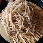 Teuchi Soba Yukimuro - 天ざるそば￥1200＋大盛￥250の山形県飯豊町産「出羽香り」外一蕎麦（H26.7.22撮影）