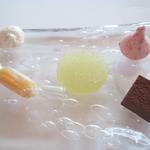 Shin Harada - 小菓子（メレンゲ、生キャラメル、青リンゴのゼリー、ギモーブ、生チョコ？）
