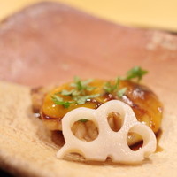 懐石料理 はし本 - "焼物（やきもの）"、蓮根（はす）