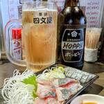 串揚げ 四文屋 - 料理写真:アジ刺￥660