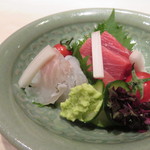 くろぎ - 越前の定置網の鮪と鳴門のすずきのお造り