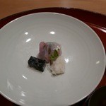 美山荘 - 【摘草のグジ巻き、岩茸煮こごり】♫2015/5