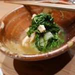 美山荘 - 【お揚げと白菜の煮浸し】◎2015/5