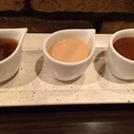 グリルK 千石本店 - 3種類のソース