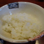 ゆうがた - ご飯は少なめにしてもらいました