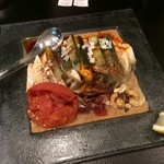 175°DENO担担麺 - 【2015年06月】限定の「棒棒鶏涼麺（すごく痺れる）の提供時。