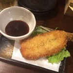 武蔵小杉のもつ屋じゅうに12 - カマスのフライ　150円