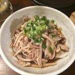 武蔵小杉のもつ屋じゅうに12 - ガツのポン酢かけ　380円
