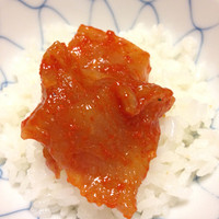 八起庵 丸太町本店 - 鶏明太
                ご飯が止まらない。絶妙な辛味と塩加減。