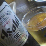 たつ屋 - アサヒ大瓶（630ml）￥500→（2014/4据え置き￥500）