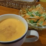スープとサラダ