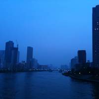 RESTAURANT LUKE with SKY LOUNGE - 佃大橋から、聖路加タワー方向