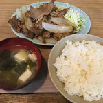 かんだ食堂 - 牛カルビ定食（750円）