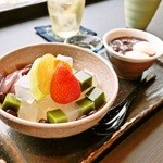 香炉庵 茶寮 元町本店 - あんみつセット