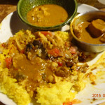 カレーや デッカオ - 混ぜ混ぜすると幸せカレー＼(^o^)／