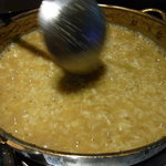 肉なべ 千葉 - 雑炊ぐつぐつ　につめていきま