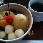 ちもと - 白玉芋あんみつ650円