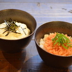 処屯 - とろろミニ丼・明太子ミニ丼