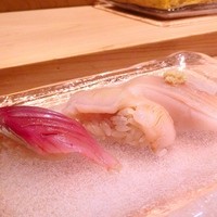 鮨 石島 - いなだ、ホタテ、真イカ