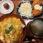 鶏三和 - 料理写真:【名古屋コーチン親子丼 鶏南蛮セット】