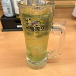日高屋 - ドリンク写真:緑茶ハイ