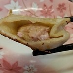 秀輝堂 - 大連餃子断面　2015.6