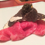 にくの匠 三芳 - 2015/6_少しだけ表面を炙ったサーロイン