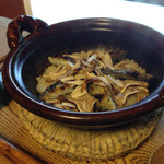 比良山荘 - 子持ち鮎と松茸ご飯