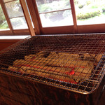 比良山荘 - 部屋に運ばれた七輪