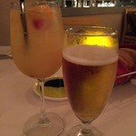 Fresco Italian Restaurant - カクテル(名前忘れた)とハイネケンビール