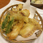 炭味家 - たこの天ぷら